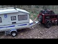 Traxxas TRX4 with TRAILER in the woods