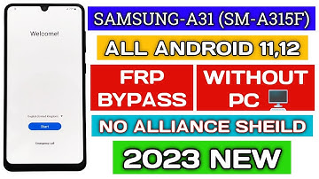 Samsung A31 (SM-A315F) frp bypass Android 11,12 without pc.||@TadrishinfoTech||