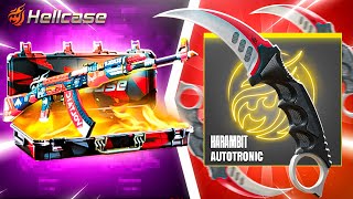 THIS CASE GAVE ME KARAMBIT AUTOTRONIC !!! - HELLCASE PROMO CODE 2025