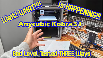 Kobra S1 Combo: Bed Leveling Test and Surprise result!!!  WHAT is HAPPENING!!?!?!