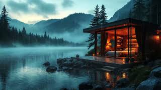 💤 3HR Deep Sleep Instantly: Cozy Cabin Ambience | Heavy Rain on Roof &amp; Distant Thunder [NO ADS]