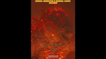 Kaiju Battle - Burning Simon vs Destoroyah | #simonverse #shorts #edit