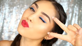 ⭐️🇺🇸 4th of July Makeup Tutorial 🇺🇸⭐️ | Tarte, ABH, City Color Cosmetics + MORE! Roxette Arisa screenshot 4