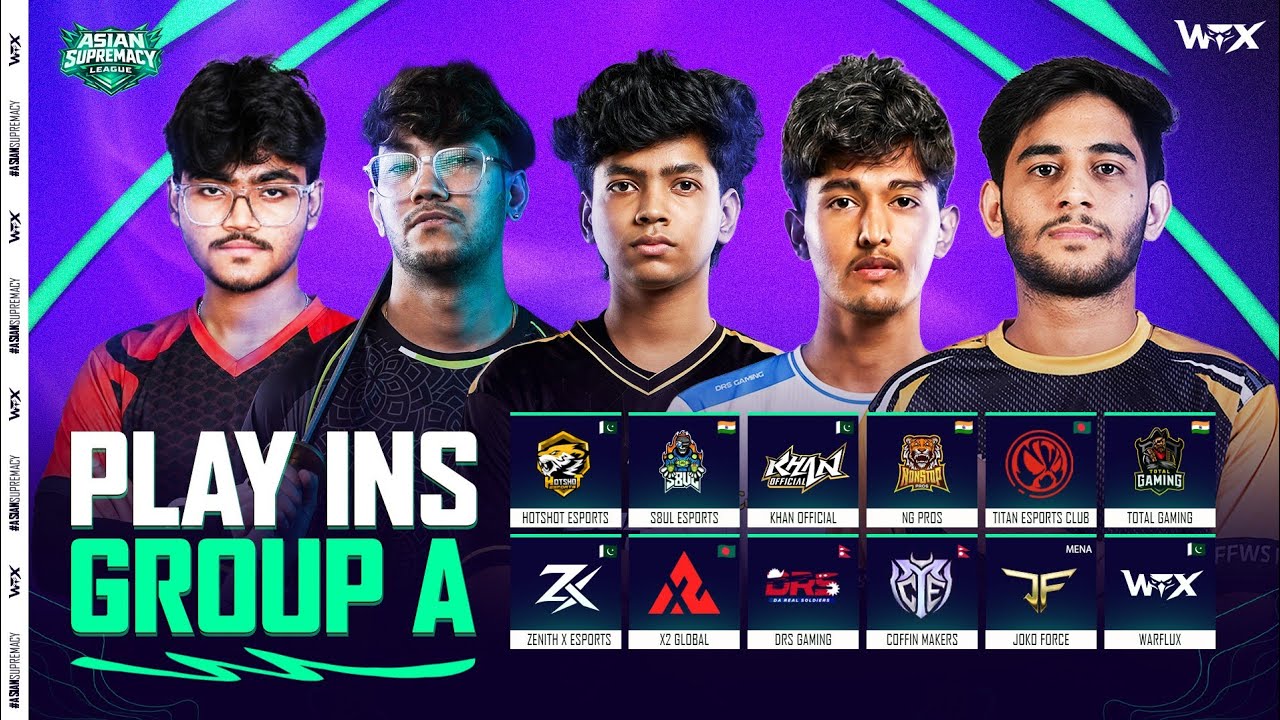 🔴 LIVE - ASIAN SUPREMACY LEAGUE | PLAY INS GROUP A | Hotshot, KO, DRS, NG Pros, Total Gaming & More