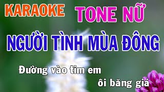 Người Tình Mùa Đông Karaoke Tone Nữ Nhạc Sống - Phối Mới Dễ Hát - Nhật Nguyễn