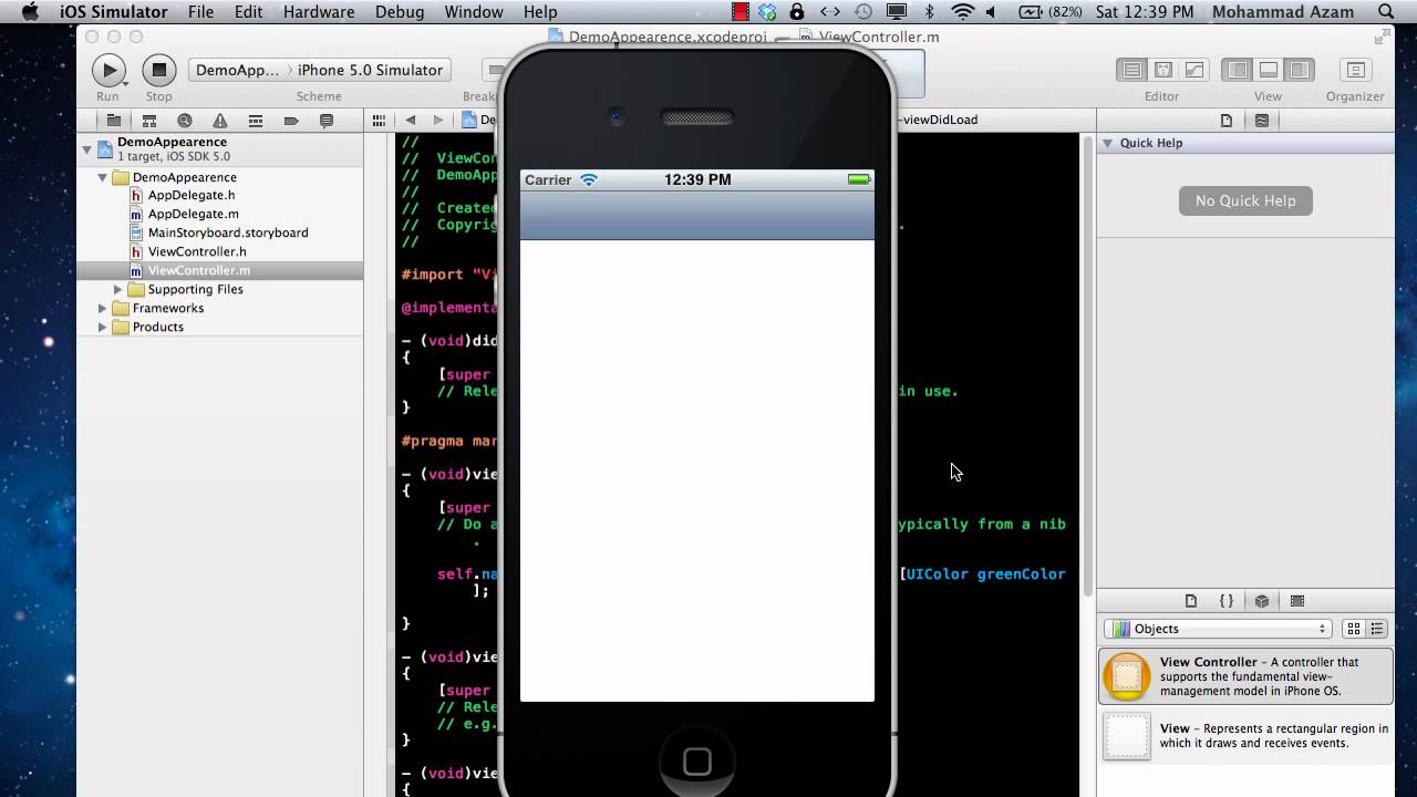 Learning iOS Development Part 31 (iOS 5 Appearance) - YouTube