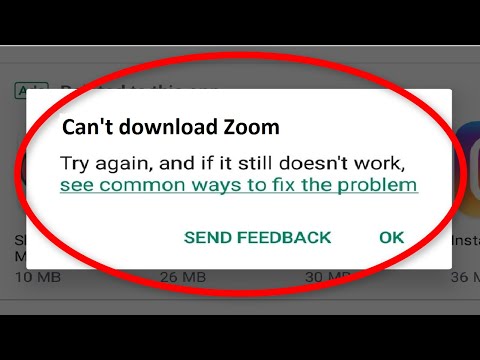 Video Fix Can't Download ZOOM Error On Google Playstore... - youtube