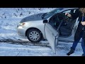 Gorgeous girl stuck in snow