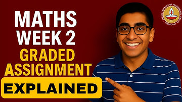 IIT Madras BS Degree | Math Week 2 Graded Assignment Solution ! (2025)