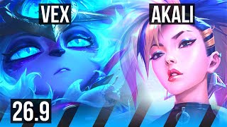 VEX vs AKALI (MID) | KR Master | 26.9