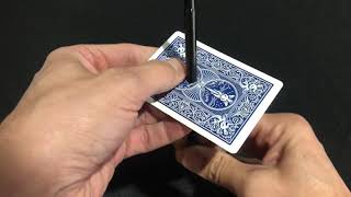 Pen (or Cigarette) through Card