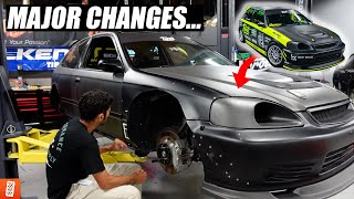 Making drastic changes to the K20 Turbo, Rear Wheel Drive Civic... (bts at @throtl) by throtl Clips 20,191 views 8 months ago 11 minutes, 39 seconds