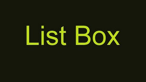 ListBox In Windows Forms