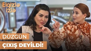 Elgizlə izlə | Pərvanə Tahirqızı aparıcı Laləyə əsəbləşdi | Siz məni təhqir etdiniz