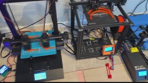Local students using 3D printer to make face shields for first responders