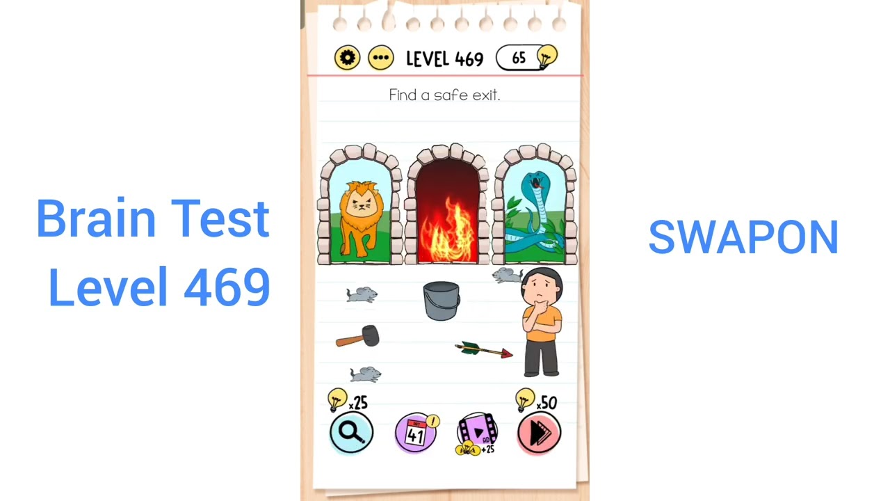 Brain Test Level 469 Walkthrough - YouTube
