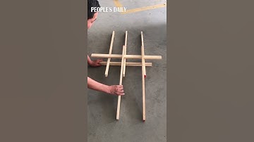 Incredible technique: Ancient Chinese way of building a bridge! #wisdom