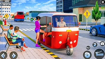 Tuk Tuk Auto Rickshaw Driving Simulator - Passenger Auto Rickshaw Driving Games - Android Gameplay