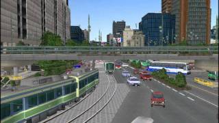 新VRM3★仮想仙台市電ＮＯ17完成交通局車庫循環線上空編