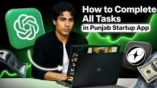 How to Complete all tasks in Punjab Startup app?