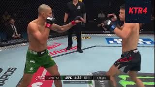 A rare heel hook submission | Kody Steele vs Dom Mar Fan | UFC Perth