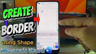 How to Create Border in Microsoft Word in Mobile Phone using Shape Update