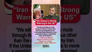 Iran's Strongest Strait of Hormuz Statement Yet #trendingnow #geopolitics