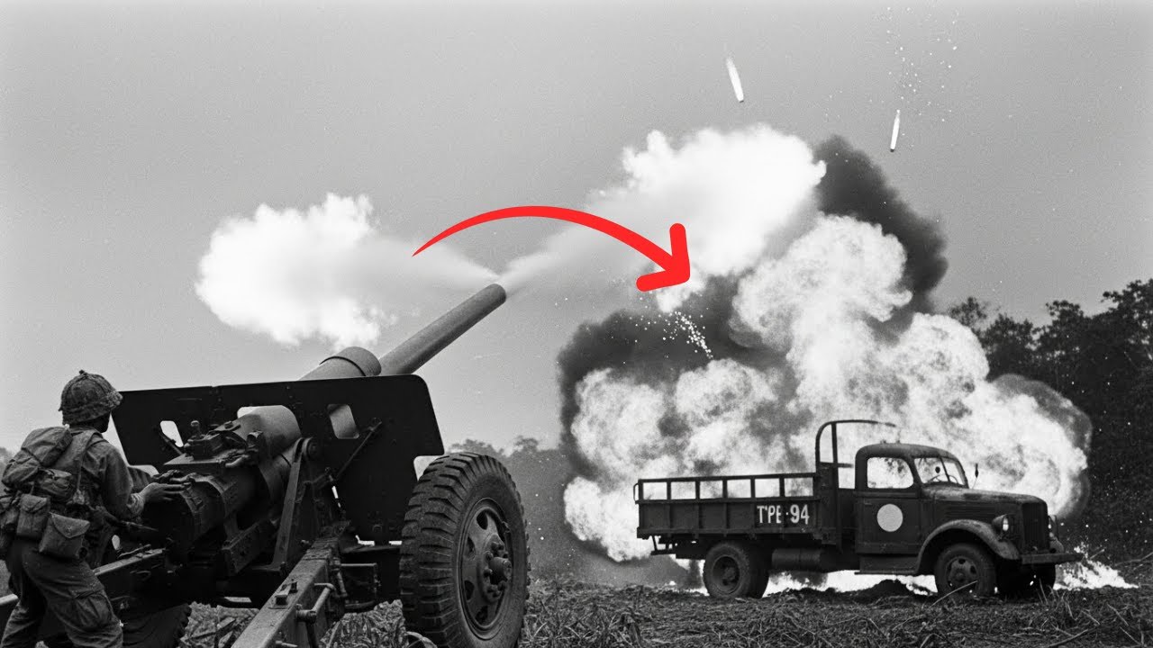 Exploded Cannon Japanese Couldn't Believe He Fired a Cannon Alone — Until 4 Trucks ...