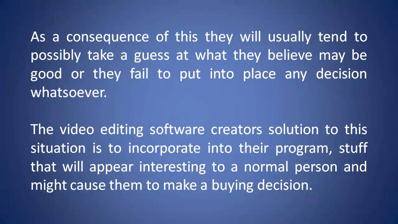 Transitions and Choosing Video Editing Software