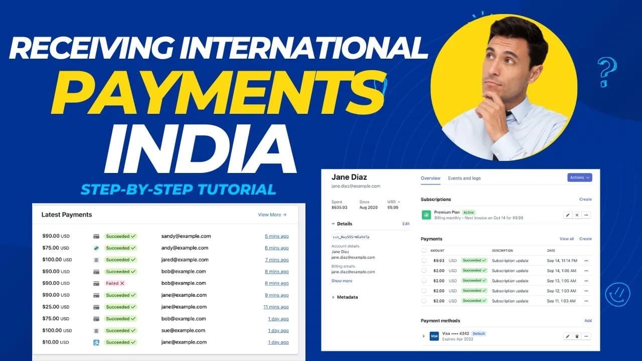 Accept International Payment via Stripe in India 2025 | Step-by-Step Tutorial