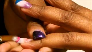 acrylic colorful nail