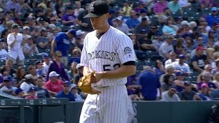 LAD@COL: Rusin dodges the threat, fans Kendrick