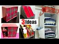 3 BRILLIANT DIY'S YOU CAN MAKE FROM CARDBOARD BOXES/3 BIG CARDBOARD BOXES IDEAS FOR STORAGE/ORGANIZE