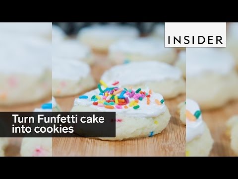 Turn your Funfetti cake mix into easy-to-make cookies