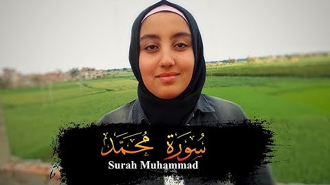 سورة محمد ( كاملة) بصوت| أسماء عبد الجواد