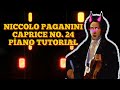 NICCOLO PAGANINI CAPRICE NO 24 Piano Tutorial By Tufan Synthesia