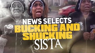 News Channel Selects Bucking And Shucking Sista To Interview About Nj Tornado