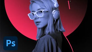Combine Gradients With Portraits | Photoshop Photo Editing Challenge | Adobe Creative Cloud