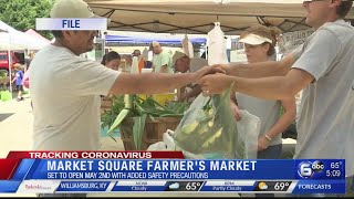 Market Square Farmers' Market preparing to open next week at new location