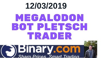 New Bot Binary.com Megalodont No Martinggales!  Operação 12.03.2019