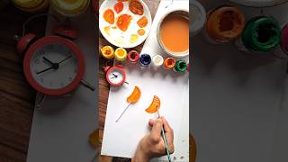 Real Orange Candy Vs Painting
