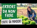ORTO a MAGGIO: errori da non fare, tra pacciamature e raccolti