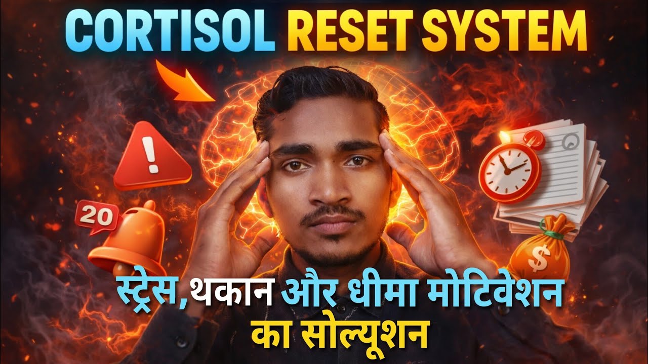 Stress, Fatigue & Low Motivation Ka Solution: Cortisol Reset System Explained