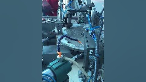 Rotating Table With Drilling And Tapping Machine