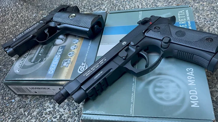 Umarex Airgun Beretta M9A3 and Umarex Airgun Colt Defender quick review and testing