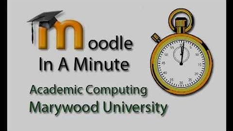 Moodle in a Minute - Sending and Receiving Messages