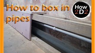 How to box in pipes Pipe box in with MDF PLYWOOD PLASTERBOARD drywall