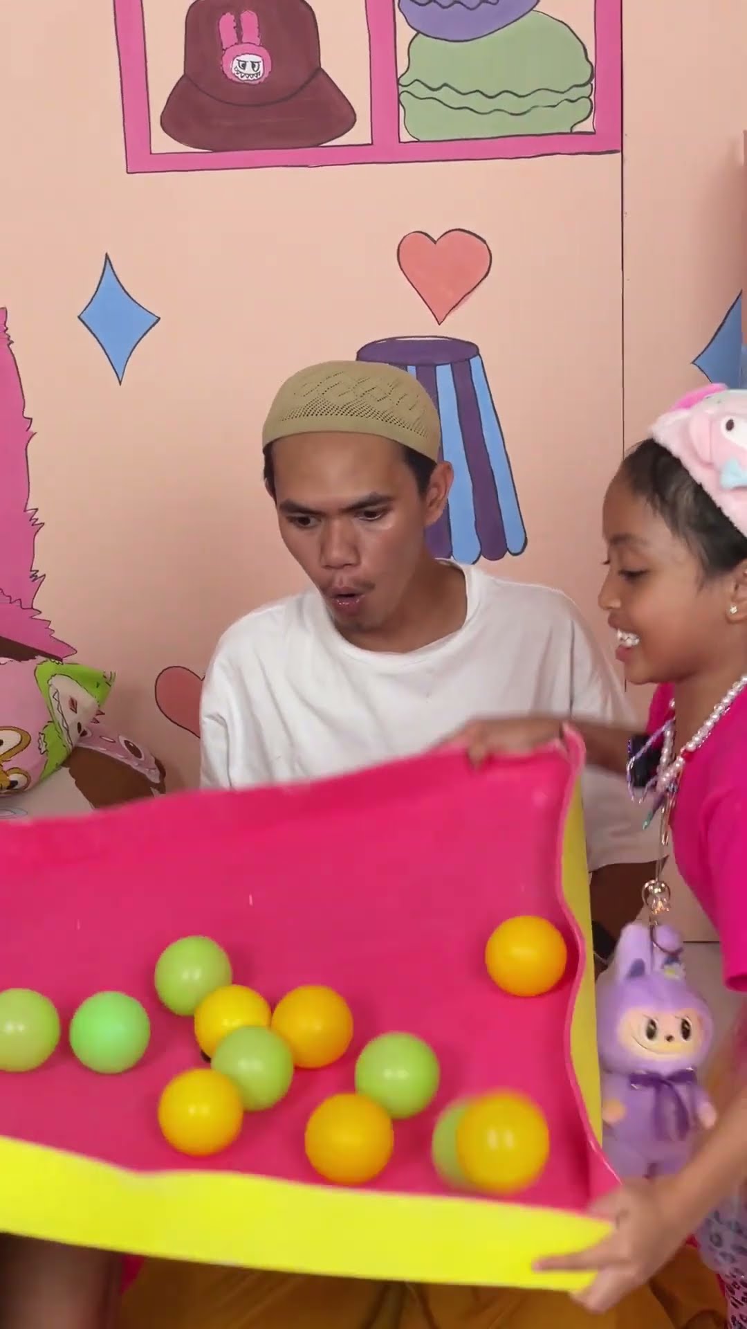 LEIKA VS CECY \u0026 AYAH MAIN GAME BOLA-BOLA PART2 #leika #viralvideo #shorts