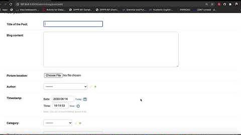 11 Run Migration for the Blog model in Django