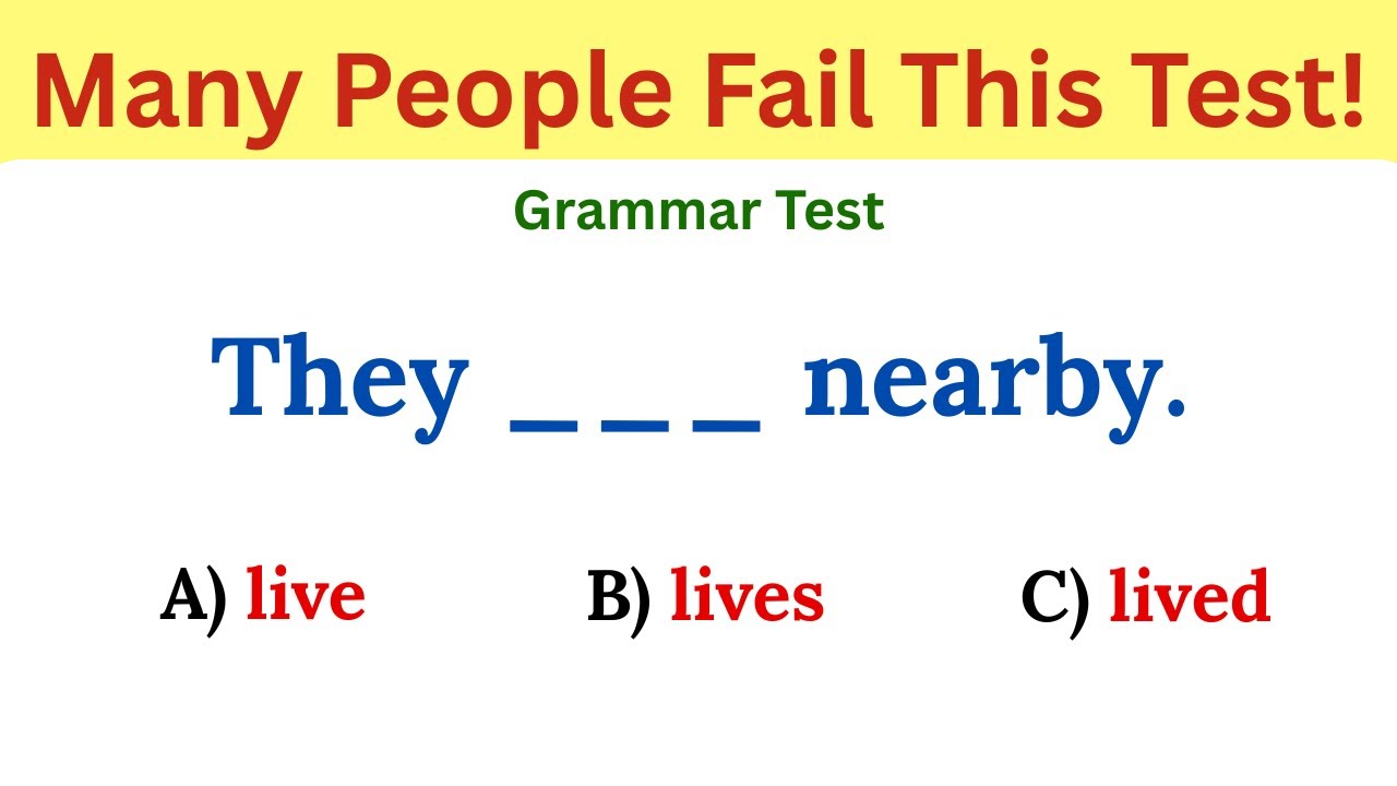 Mixed English Grammar Challenge — Many People Fail This Test! Let’s See ...